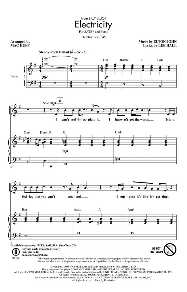 Electricity (from Billy Elliot)